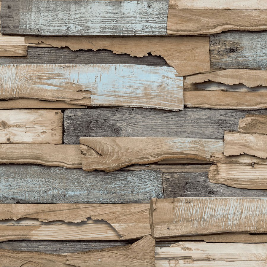 Flis tapeta za zid, imitacija drva, drvene daske, WL1003 | Ljepilo besplatno - Grandeco