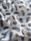 PREM platnena pelena s printom Feather plava Pamuk, 70/70 cm Pelene, ručnici, washcloths