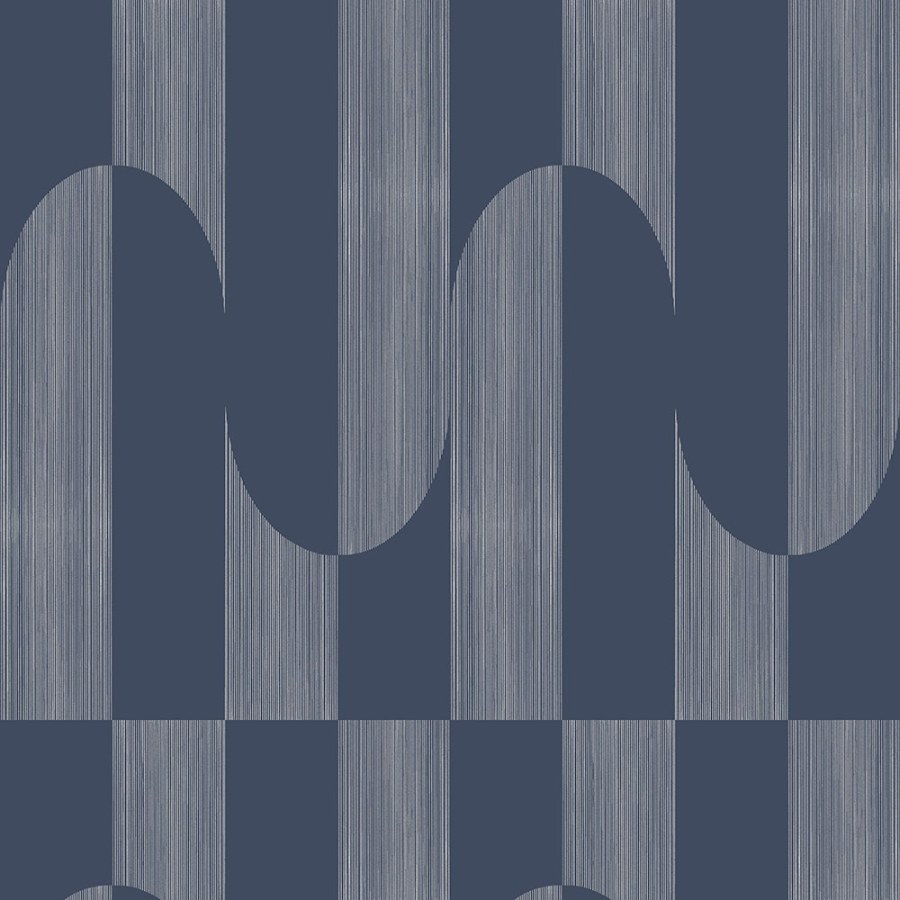 Plava geometrijska periva tapeta od flisa A55703 | Ljepilo besplatno - Na zalihama