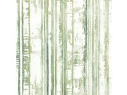 Zelena prugasta periva tapeta od flisa 229604 | Ljepilo besplatno Na zalihama