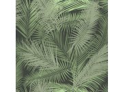 Zelena periva tapeta od flisa s lišće 298234 | Ljepilo besplatno