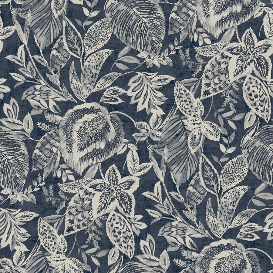 Tamno plava flis tapeta lišće 171801 | Ljepilo besplatno - Na zalihama