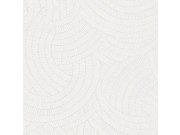 Siva strukturirana flis tapeta ornamenti A48101 | Ljepilo besplatno