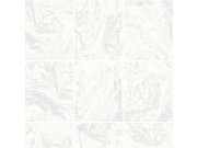 Periva sivo-srebrna flis tapeta 104881 | Ljepilo besplatno Na zalihama
