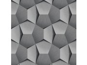 Geometrijska siva flis tapeta A54601 | Ljepilo besplatno Na zalihama