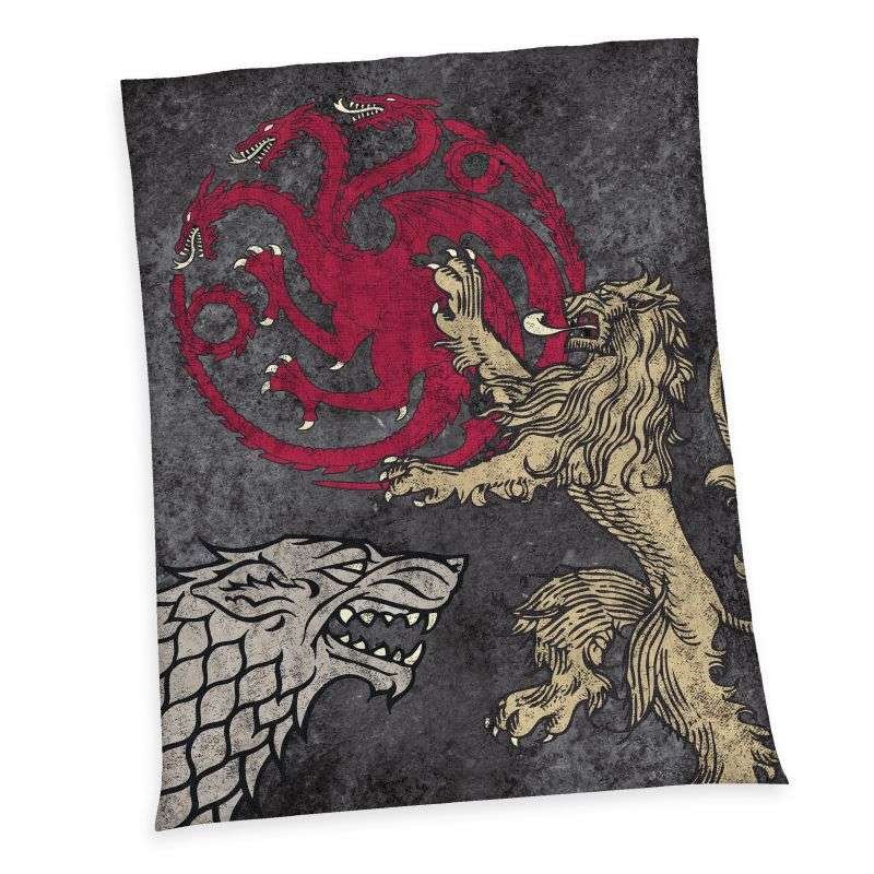 HERDING Pokrivač od mikropolarnog flisa Game of Thrones Poliester, 150/200 cm - deke od flisa