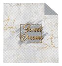 DETEXPOL prekrivač Sweet Dreams mramorno bijeli poliester, 170/210 cm