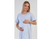 Ženska trudnička spavaćica Zima Žene - Ženske noćne košulje - Noćna spavačica za dojenje - Spavačica za dojenje s kratkim rukavima