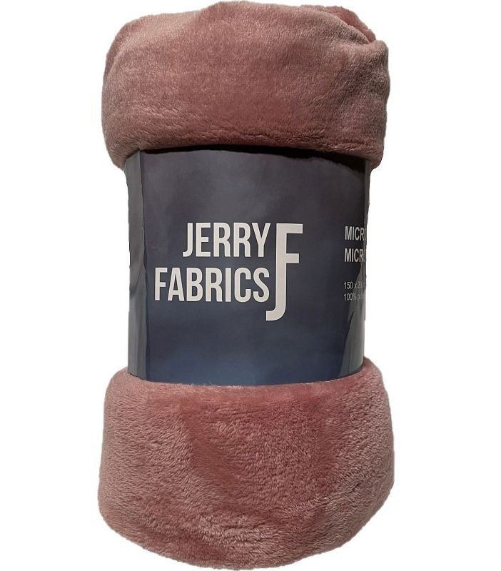 JERRY FABRICS Pokrivač mikroflannel super soft Staro ružičasti poliester, 150/200 cm - mikro deke