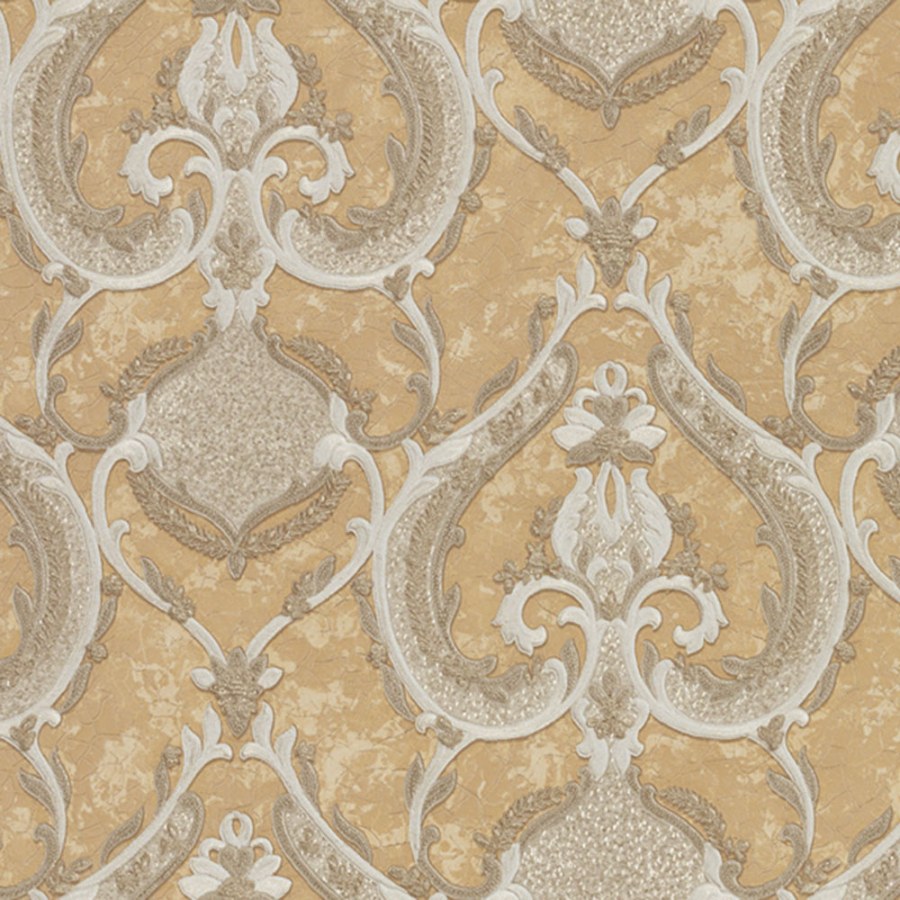 Luksuzna zlatna-smeđa dvorca flis tapeta za zid - M31906 Magnifica Murella | Ljepilo besplatno - Zambaiti Parati
