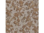 Luksuzna smeđe-zlatna flis tapeta za zid - ornamenti -M31931 Magnifica Murella | Ljepilo besplatno Zambaiti Parati