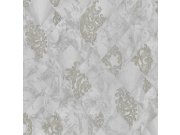 Luksuzna siva flis tapeta s metalickými ornamenti - M31927 Magnifica Murella | Ljepilo besplatno Zambaiti Parati