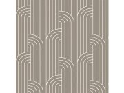Luksuzna sivo-bež geometrijska flis tapeta za zid Z76018, Vision | Ljepilo besplatno