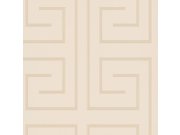 Luksuzno bež geometrijska flis tapeta za zid Z76032, Vision | Ljepilo besplatno