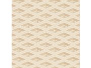 Luksuzno bež geometrijska flis tapeta za zid Z76036, Vision | Ljepilo besplatno