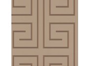 Luksuzna smeđa geometrijska flis tapeta za zid Z76038, Vision | Ljepilo besplatno