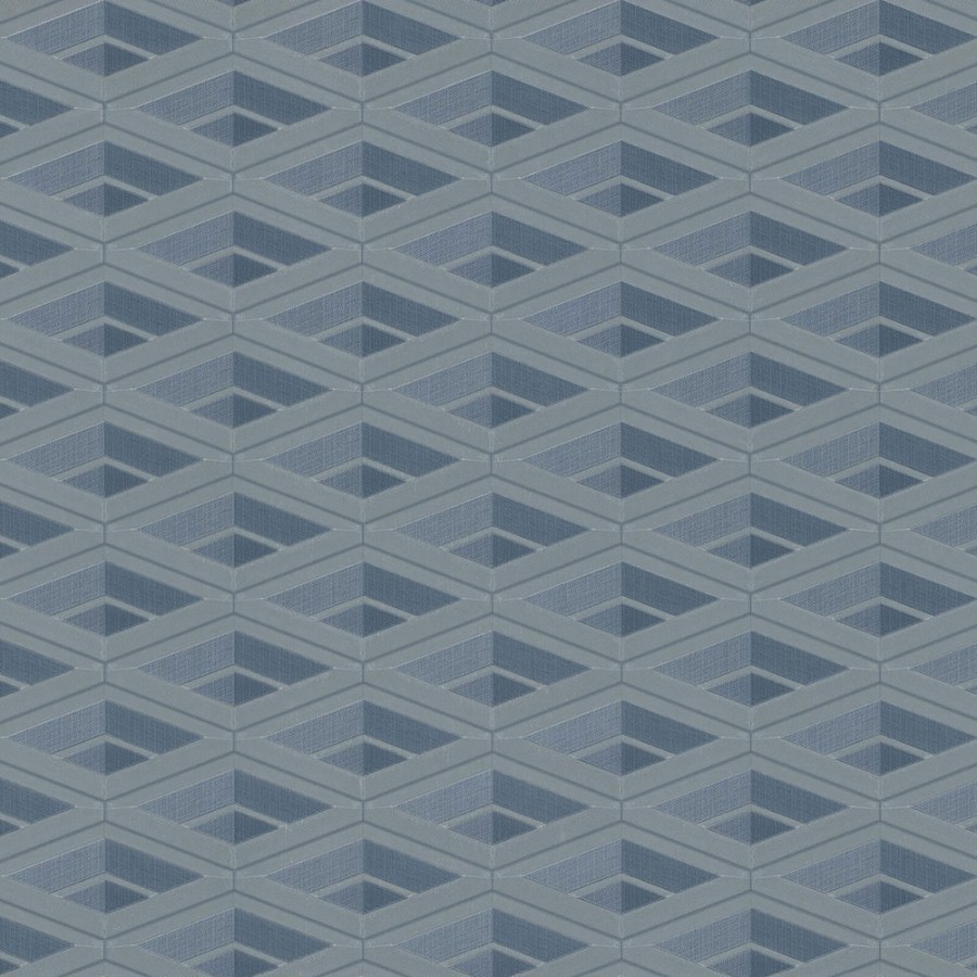 Modro-srebrna geometrijska flis tapeta za zid Z76050, Vision | Ljepilo besplatno - Zambaiti Parati