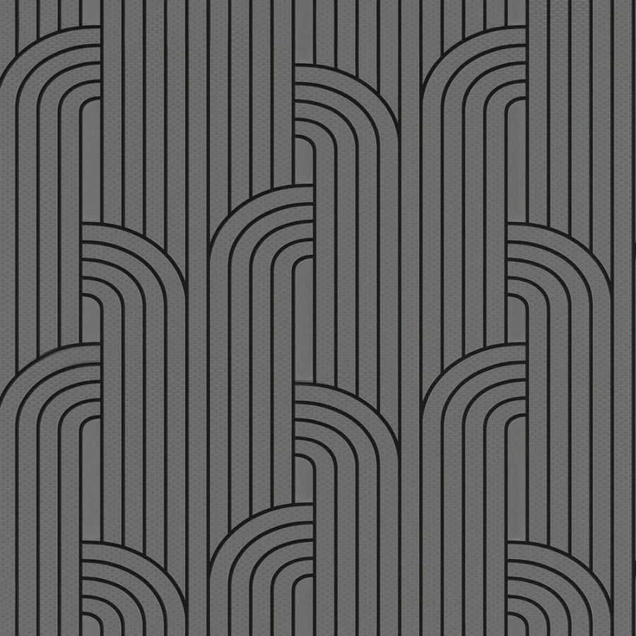 Luksuzna siva geometrijska flis tapeta za zid Z76005, Vision | Ljepilo besplatno - Zambaiti Parati