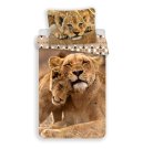 JERRY FABRICS Posteljina Lion Cubs Pamuk, 140/200, 70/90 cm Posteljina foto print