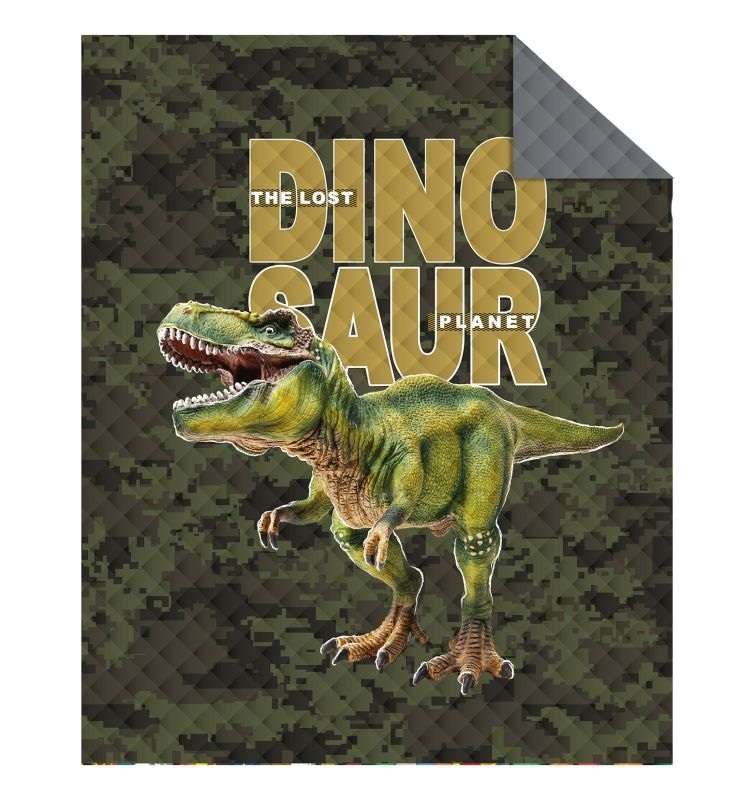 DETEXPOL Prekrivač Dinosaur Army Poliester, 170/210 cm - Pokrivači