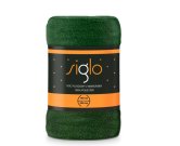 FARO Pokrivač mikropliš super mekana bočica zeleni poliester, 150/200 cm Deke i vreće za spavanje - mikro deke