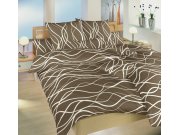 Satenska posteljina Banana vuna na smeđoj Posteljina za krevete - Posteljina - Posteljina saten