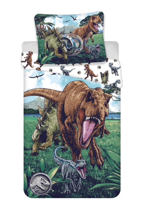 Posteljina Jurassic World Trio 140x200, 70x90 cm - Licencirana posteljina