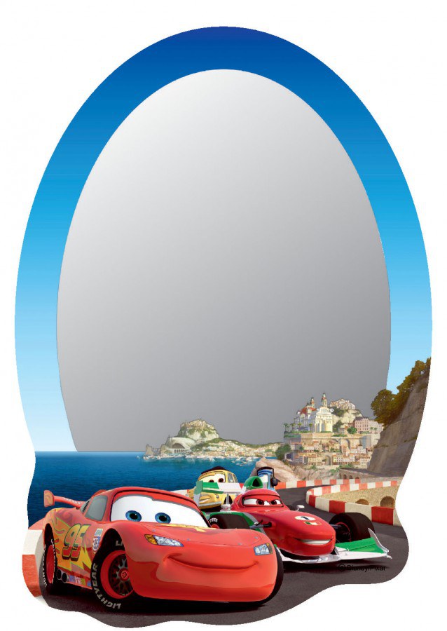 Dječje naljepnice ogledalo Cars DM-2103, 15x22 cm - Naljepnice za djecu