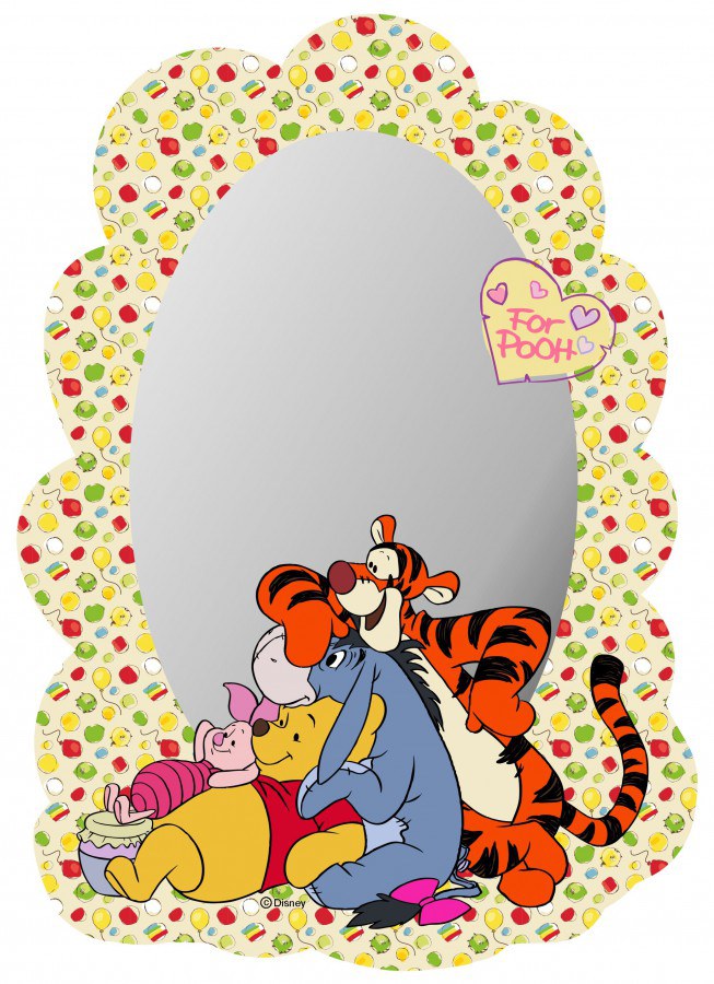 Dječje naljepnice ogledalo Winnie Pooh i prijatelj DM-2100, 15x22 cm