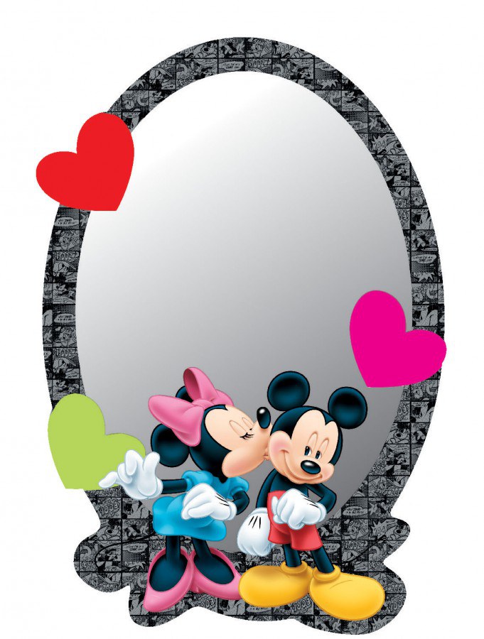 Dječje naljepnice ogledalo Minnie i Mickey DM-2108, 15x22 cm - Naljepnice za djecu