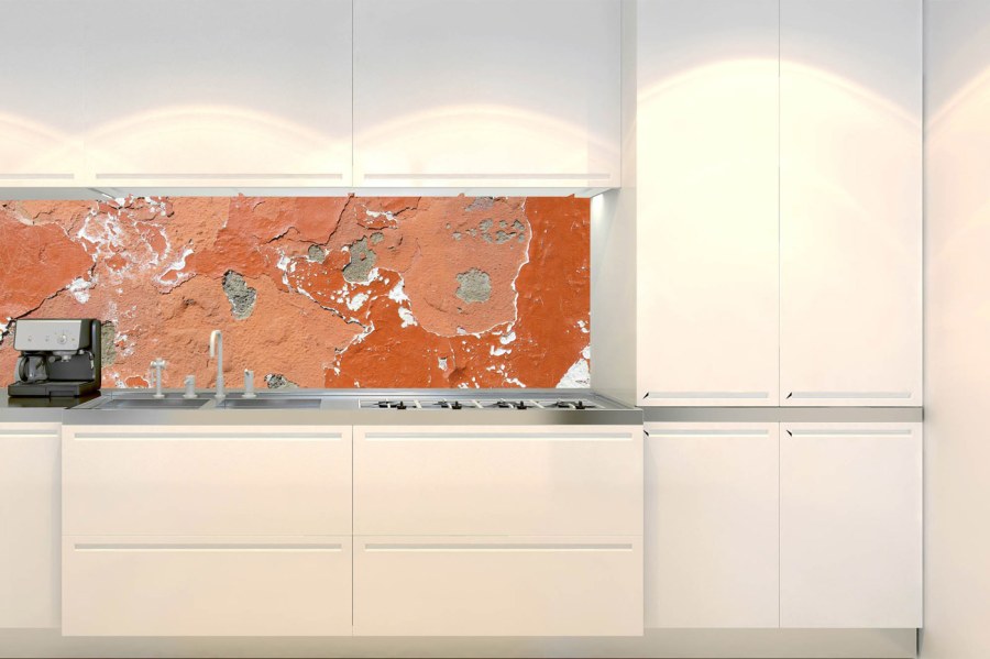 Samoljepljiva fototapeta za kuhinju KI-180-149 Razbijeni zid | 180 x 60 cm - Za kuhinje