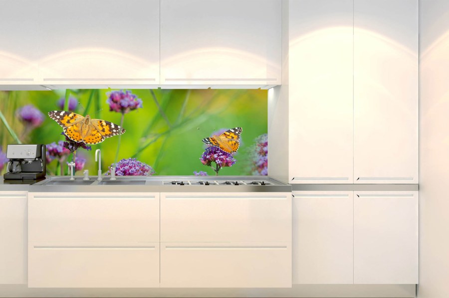 Samoljepljiva fototapeta za kuhinju KI-180-113 Leptirići | 180 x 60 cm - Za kuhinje