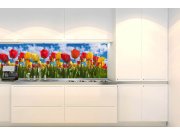 Samoljepljiva fototapeta za kuhinju KI-180-131 Polje tulipana | 180 x 60 cm Samoljepljive - Za kuhinje