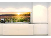 Samoljepljiva fototapeta za kuhinju KI-180-145 Zapad sunca na livadu | 180 x 60 cm Samoljepljive - Za kuhinje