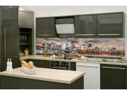 Samoljepljive Za kuhinje - Samoljepljiva fototapeta za kuhinju KI-260-117 Noćni Manhattan | 260 x 60 cm Samoljepljiva fototapeta za kuhinju KI-260-117 Noćni Manhattan | 260 x 60 cm