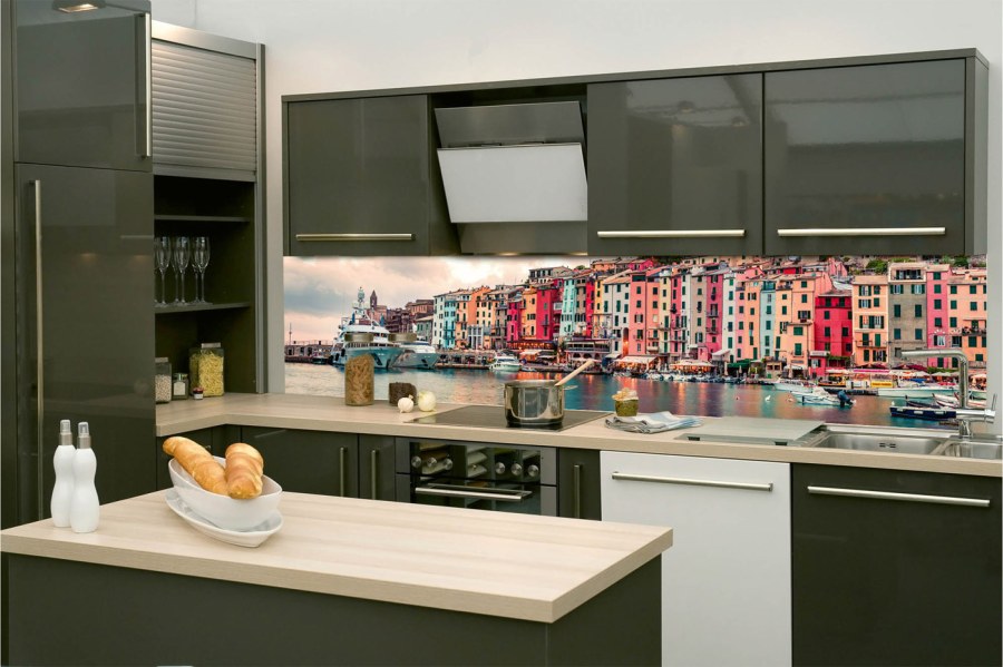 Samoljepljive - Za kuhinje - Samoljepljiva fototapeta za kuhinju KI-260-118 Portovenere | 260 x 60 cm Samoljepljiva fototapeta za kuhinju KI-260-118 Portovenere | 260 x 60 cm - Za kuhinje
