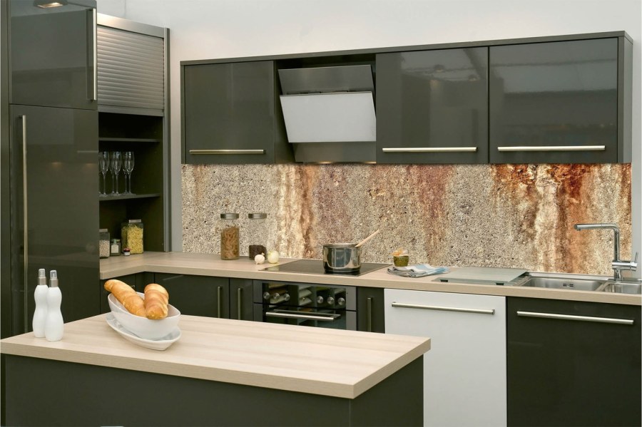 Samoljepljiva fototapeta za kuhinju KI-260-151 Ekscentrična tekstura zida | 260 x 60 cm - Za kuhinje