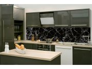 Samoljepljiva fototapeta za kuhinju KI-260-155 Crni mramor | 260 x 60 cm Samoljepljive - Za kuhinje