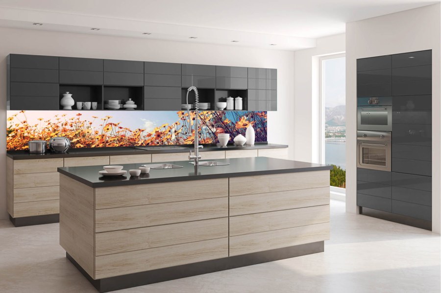 Samoljepljive - Za kuhinje - Samoljepljiva fototapeta za kuhinju KI-350-123 Proljetna livada | 350 x 60 cm Samoljepljiva fototapeta za kuhinju KI-350-123 Proljetna livada | 350 x 60 cm - Za kuhinje