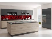 Samoljepljiva fototapeta za kuhinju KI-350-132 Crvena ruža | 350 x 60 cm Samoljepljive - Za kuhinje