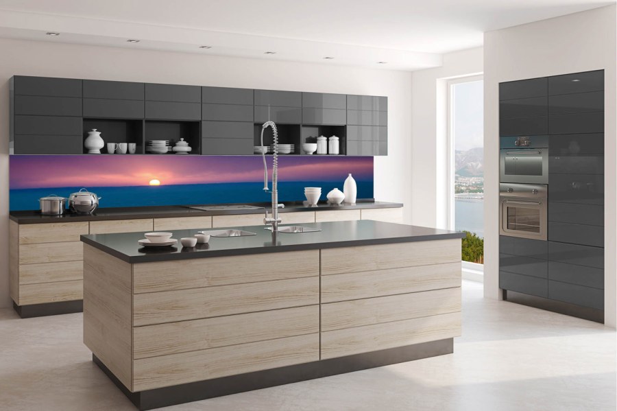 Samoljepljive - Za kuhinje - Samoljepljiva fototapeta za kuhinju KI-350-138 Izlazak sunca | 350 x 60 cm Samoljepljiva fototapeta za kuhinju KI-350-138 Izlazak sunca | 350 x 60 cm - Za kuhinje