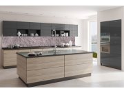 Samoljepljiva fototapeta za kuhinju KI-350-153 Rustikalna tamna žbuka | 350 x 60 cm Samoljepljive - Za kuhinje