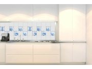 Samoljepljiva fototapeta za kuhinju KI-180-167 Plave pločice | 180 x 60 cm