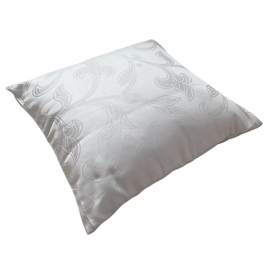 Površina jastučnice damast Rokoko siva - Posteljina damast