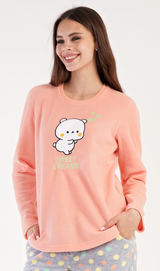 Damska pidzama dugih rukava Mačka - Ženska pidžama s dugim rukavima