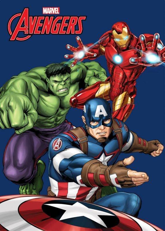 FARO Flis deka Avengers tim Poliester, 100/140 cm - deke od flisa
