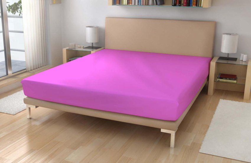 Jersey jastučnica EXKLUSIVE Intenzivno roza 180/200 - Dres 180x200
