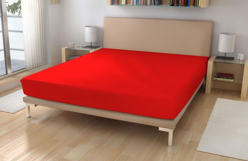 Jersey posteljina EXKLUSIVE Crvena 180/200 - Dres 180x200