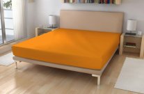 Jersey posteljina EXKLUSIVE Svetlo narančasta 180/200 Donje plahte - Dres 180x200