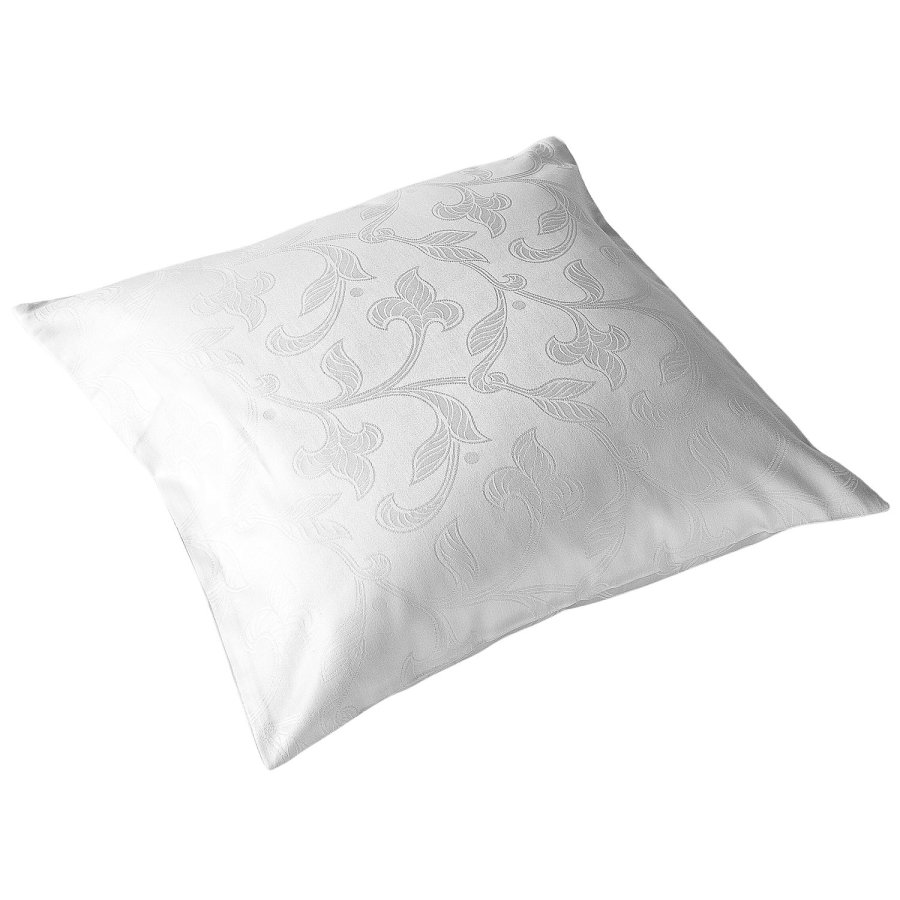 Presvlaka za jastuk damast Rokoko bijela - Posteljina damast
